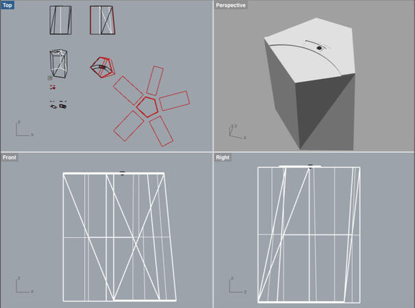 Faceted Plinth - 3D Model & Technical Drawings Faceted Plinth - 3D Model & Technical Drawings